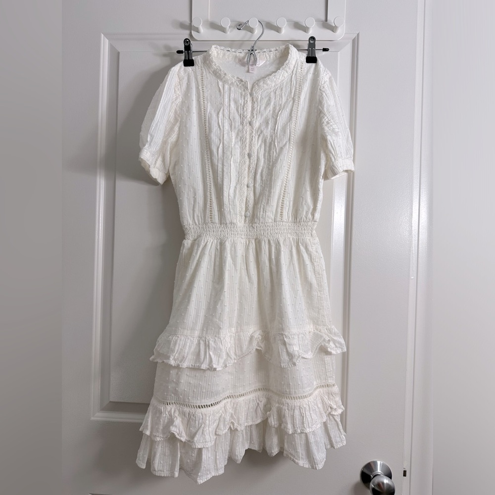 NWOT lc lauren conrad white cake dress